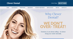 Desktop Screenshot of cleverdental.com